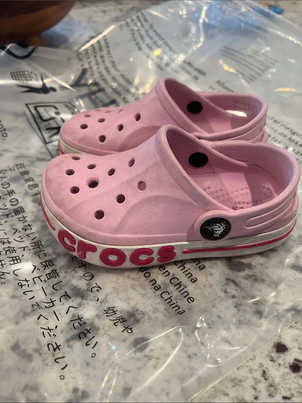 CROCS Kids' Slip-On Clog in Light Pink